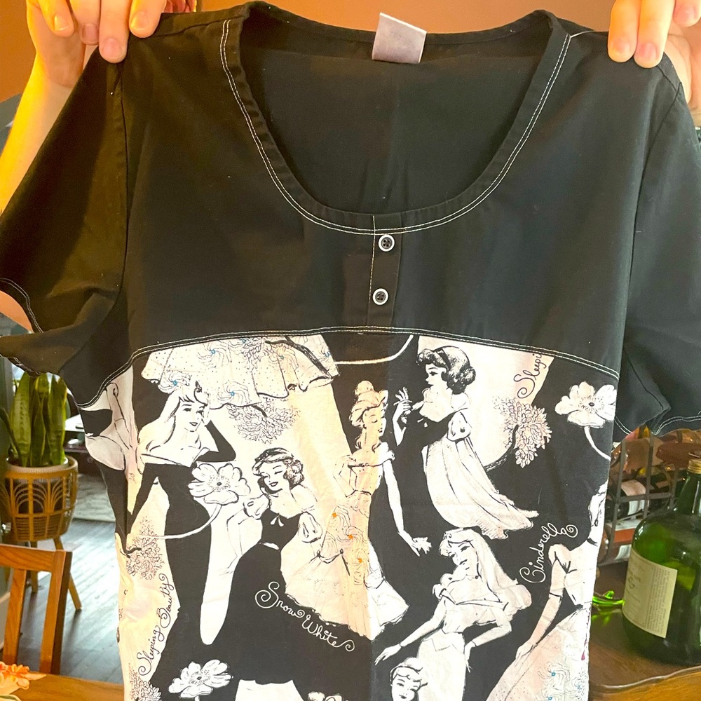 Disney Princess Scrub Top